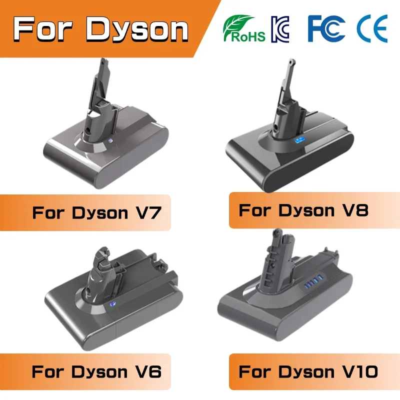 

2023 New 21.6V Batterie for Dyson V6 V7 V8 V10 Series SV12 DC62 SV11 sv10 Handheld Vacuum Cleaner Spare battery