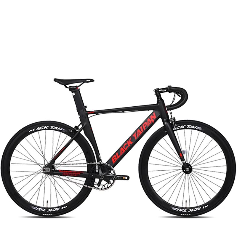 2025 블랙타이판 경량 알루미늄 에어로 픽시자전거 와프 700C