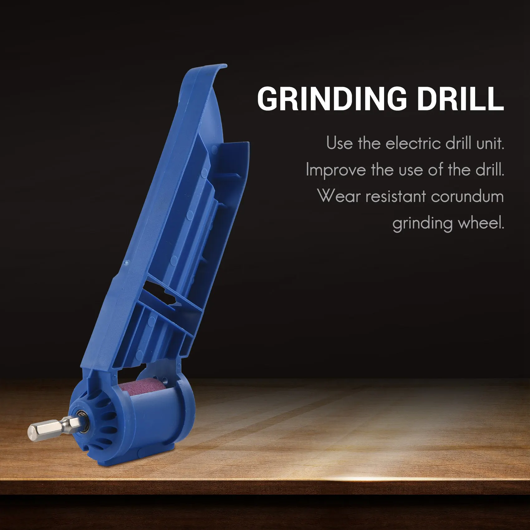 2-12.5mm Drill Bit Sharpener Portable Corundum Grinding Wheel Tool Corundum Resisting Drill Polishing Grinder Wheel Tool 4