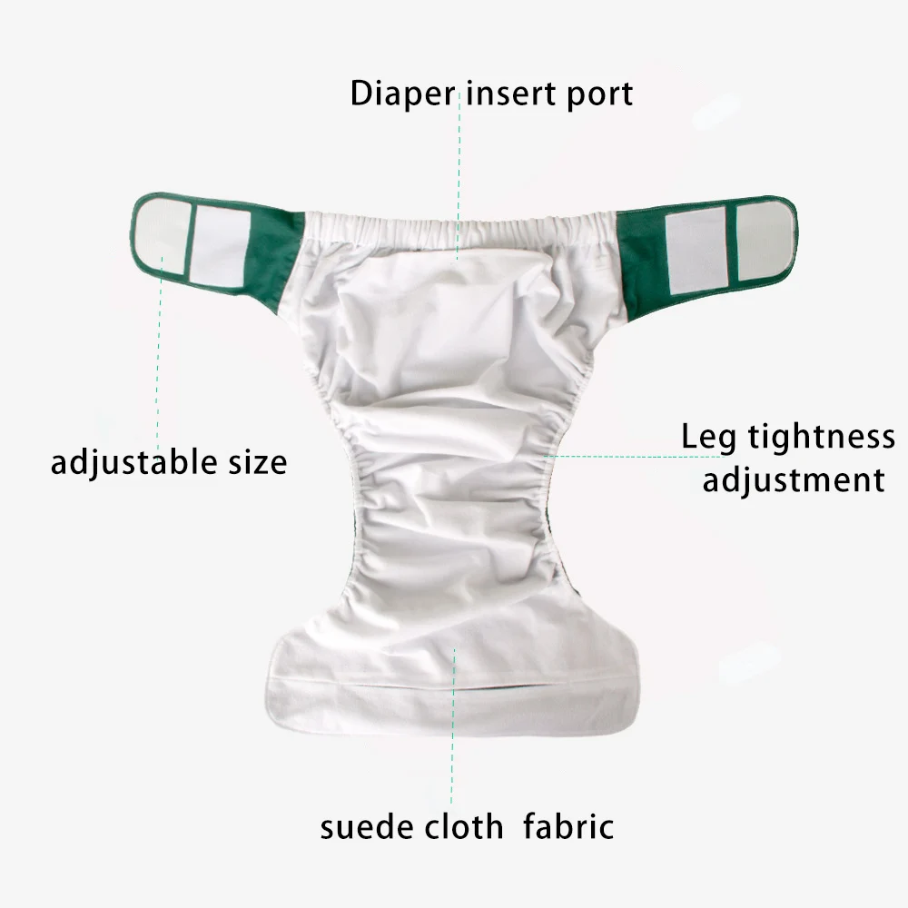 Adult Diaper Pants reusable diapers disposable adult diapers Suede Cloth Waterproof Washable Leakage Adjustable Incontinence Cotton Underwear Diaper Pants Men Women