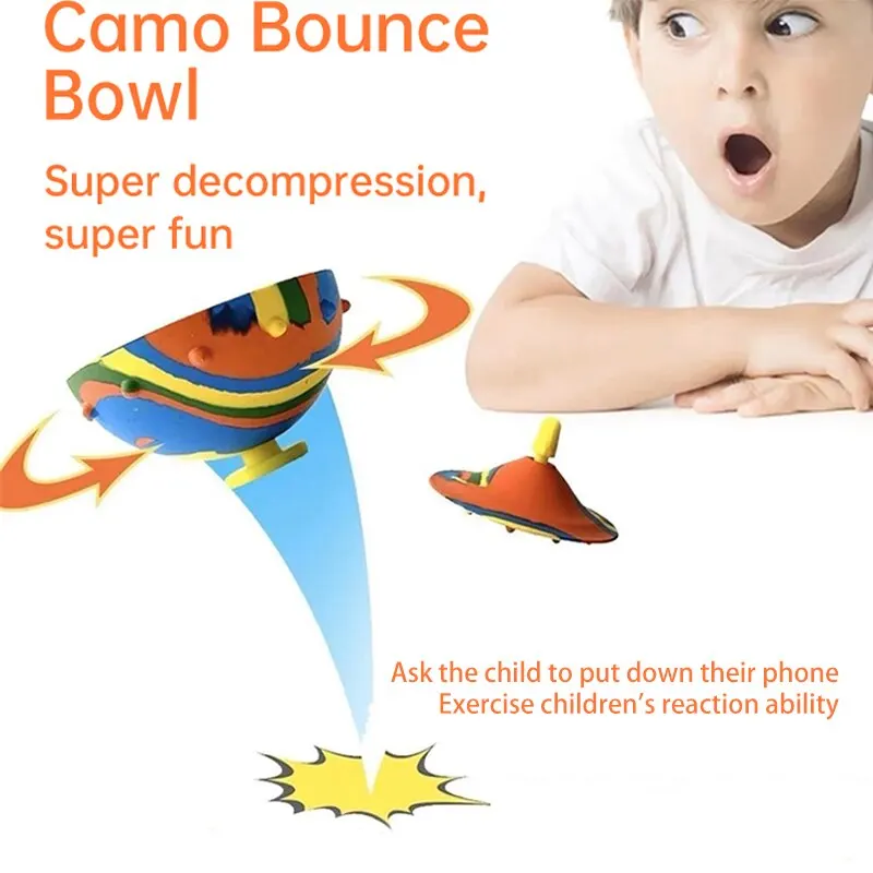 Bounce Bowl Toy Creative Outdoor Sports Hip Hop Jumps Relief For Kids