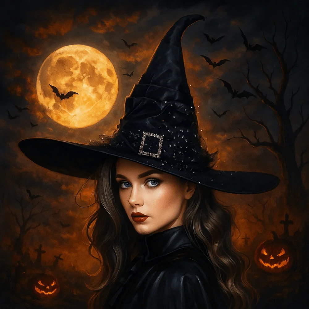 Portable Folds Halloween Witch Hat Satins Gothic Queen Mesh Bow Witch Hat Baroque Cosplay Photo Props Wizard Cap Parties