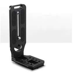Universal Quick Release L-Bracket with 1/4 Inch Swiss Screw (Black)