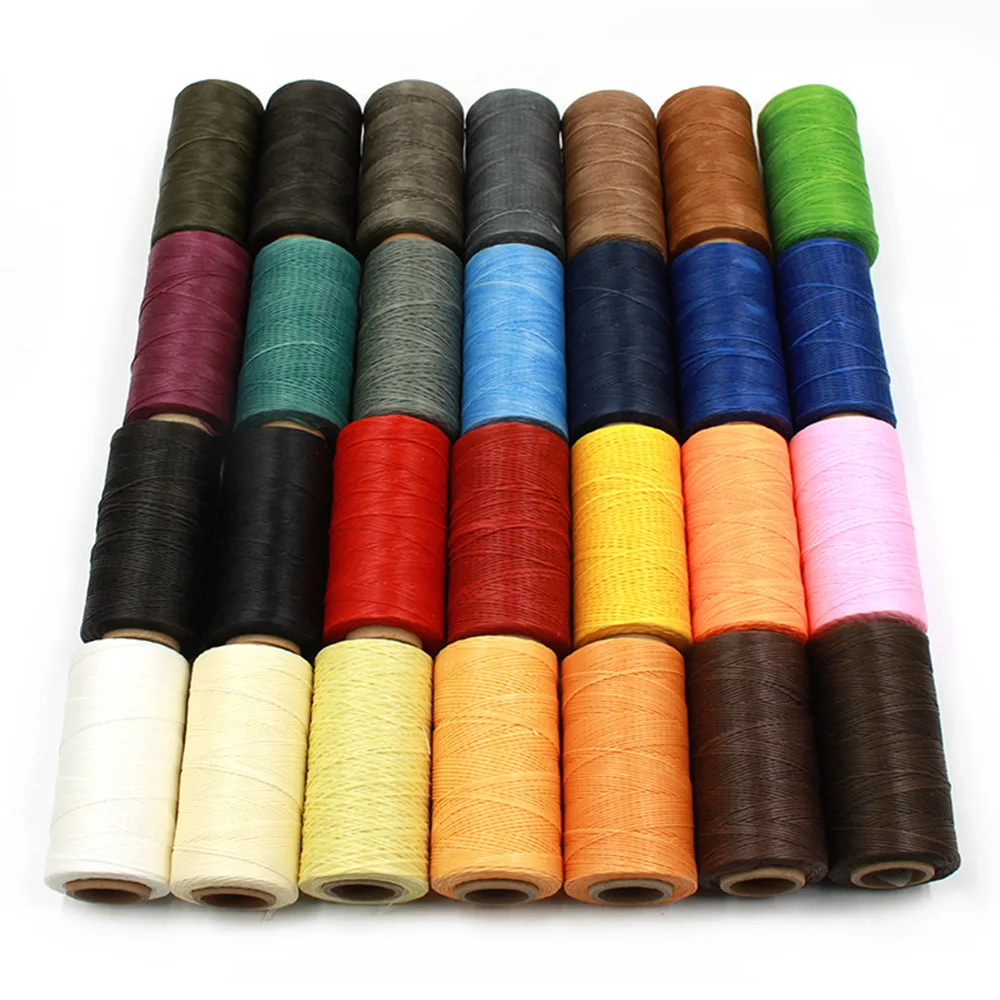 260M 1mm Sewing Waxed Thread 150D Hand Stitching Cord for Leather DIY Craft  Tool