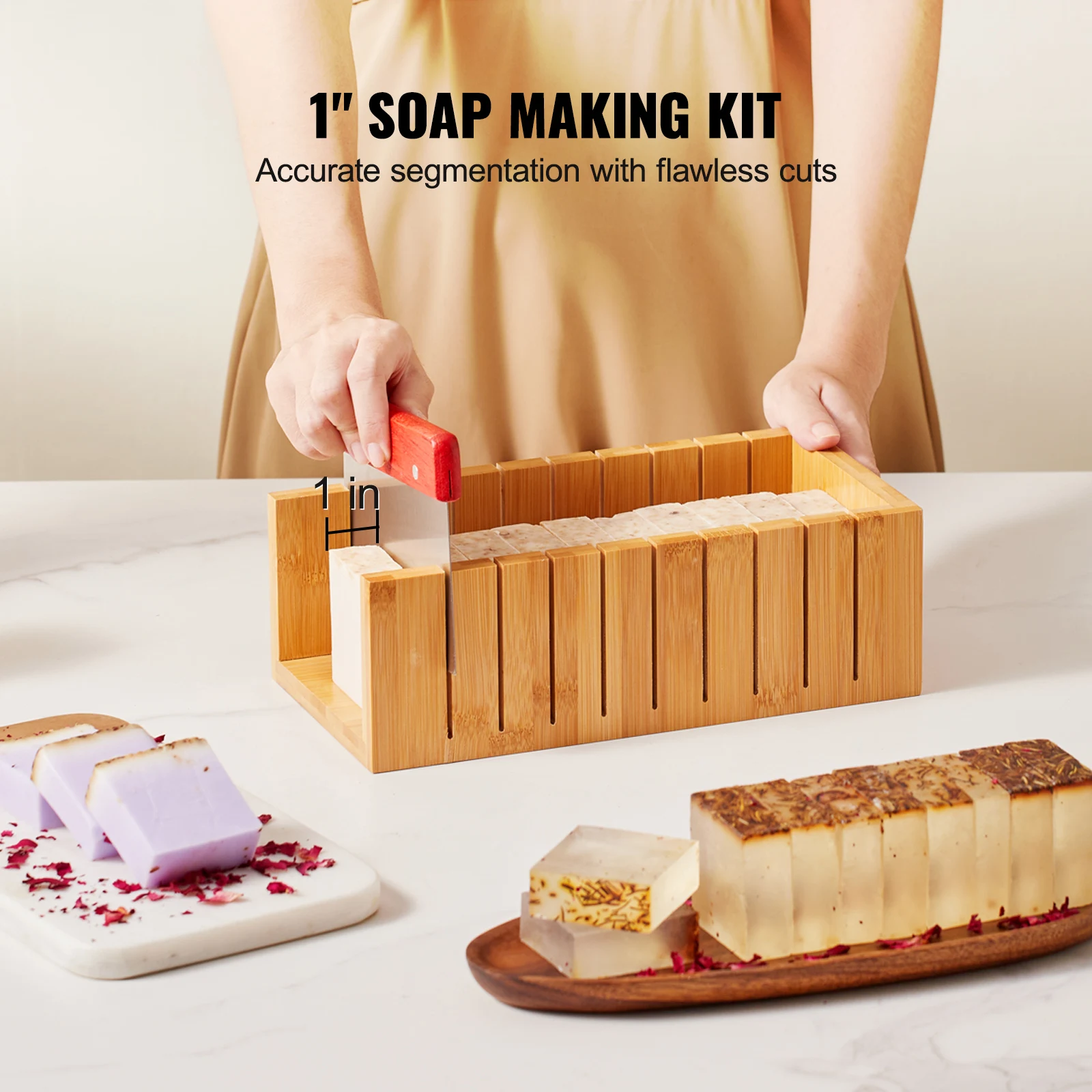 Complete Bamboo Soap Making Kit with Cutters