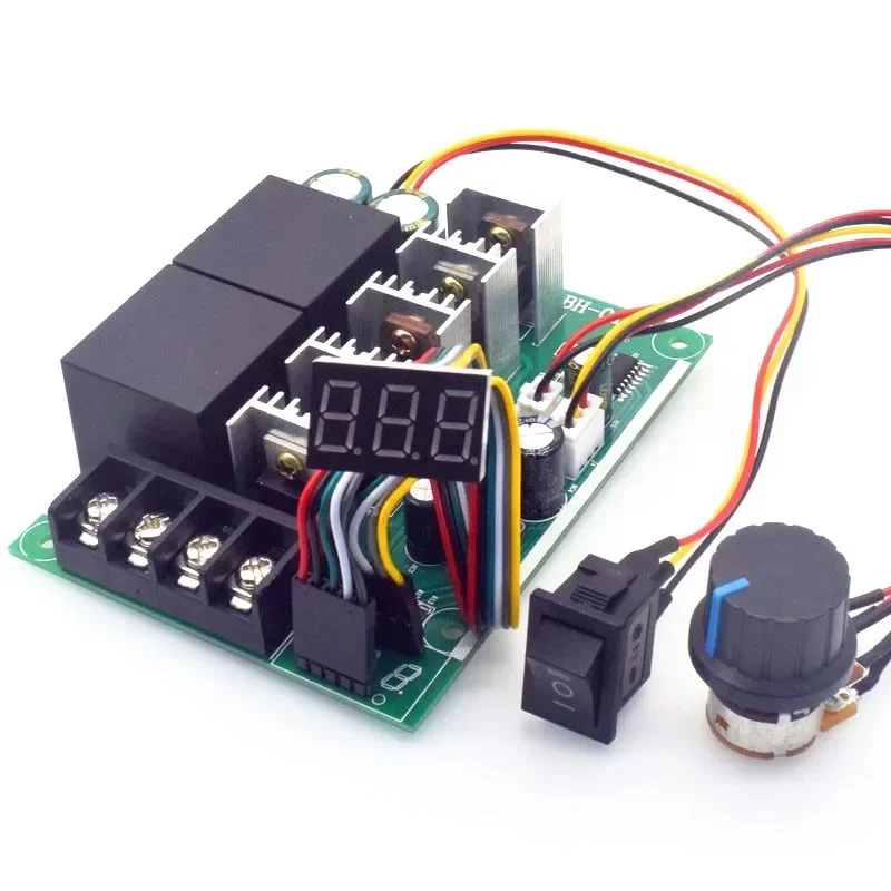 PWM speed controller DC motor Digital display 0~ adjustable drive module Input MAX60A 12V 24V