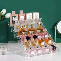 1pc Multi-Layer Cosmetics Organizer for Desktop,Transparent NailPolish Display Rack, Perfume and Lipstick Storage Shelf, ldeal f 1