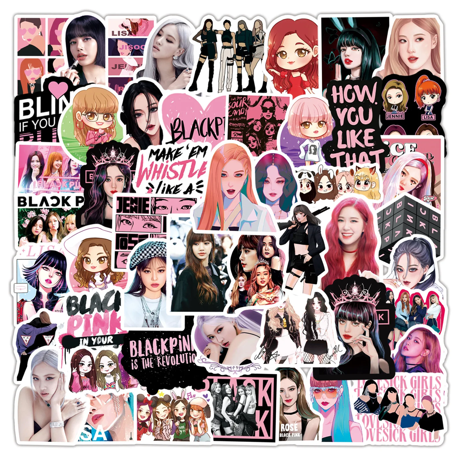 Рисунок 3 - Наклейки Kpop Звездные группы