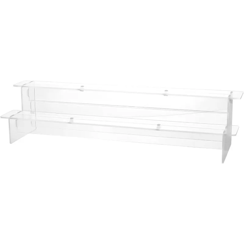 스크루 드라이버 포함 투명 디스플레이 라이저 스탠드, 쥬얼리 피규어 모델 디스플레이, 향수 정리함, 음식 디저트 거치대, 2 티어 