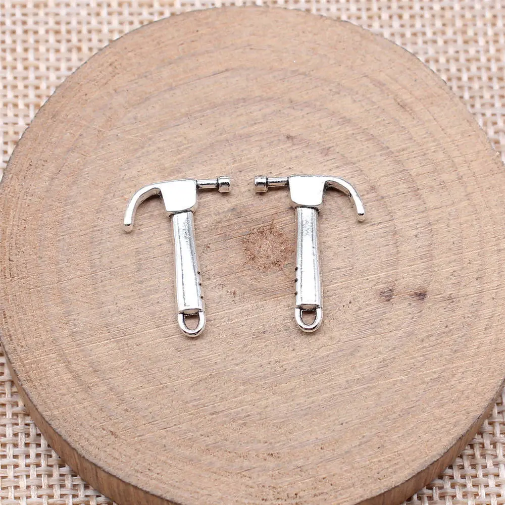 

Phone Pendant Hammer Charms Tool Charms Jewelry Materials 20x13mm 20pcs