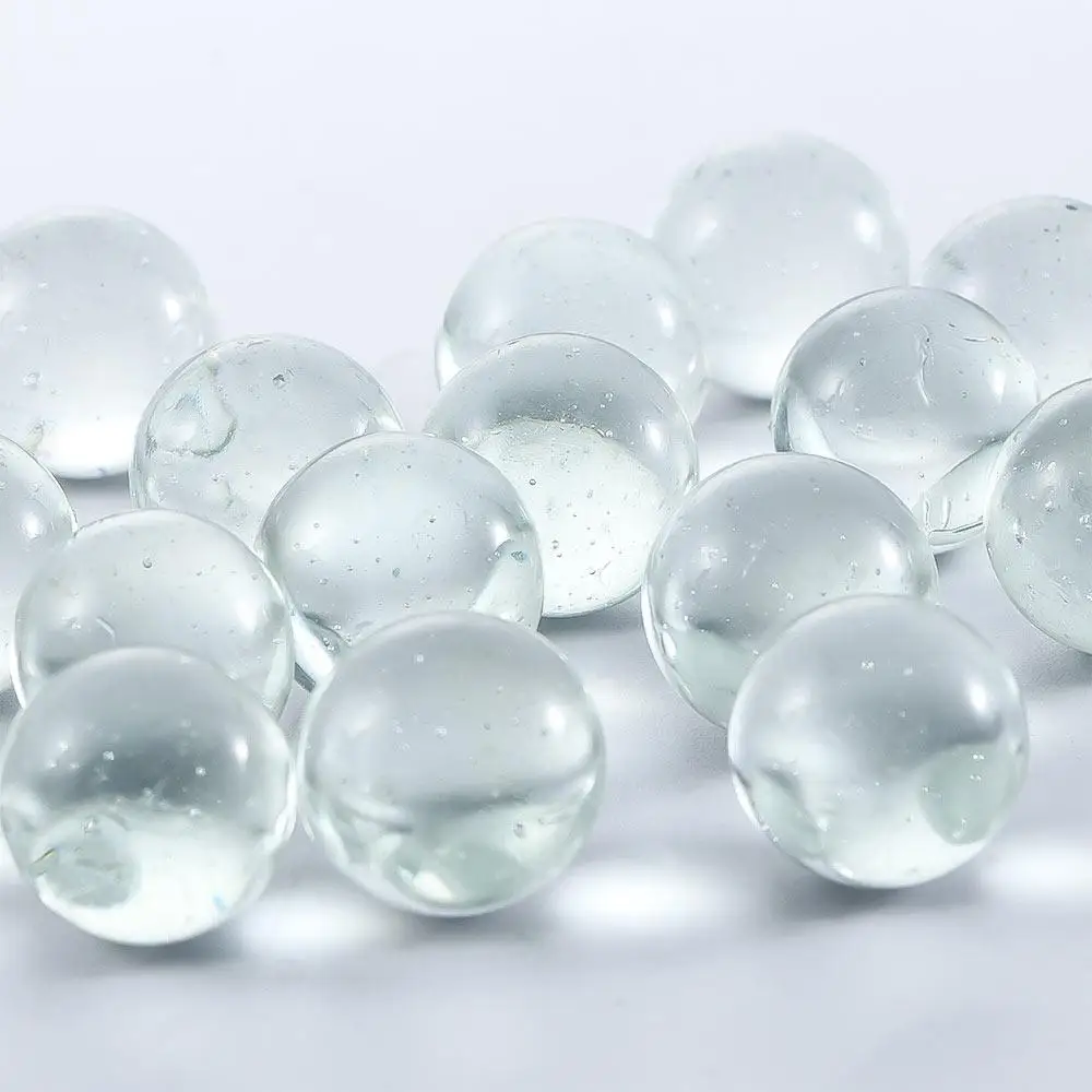20pcs/pack 10mm 14mm 16mm Glass Marbles Transparent Solid For Slingshot Shooting Marble Track Traditional Marbles Games glass marbles
