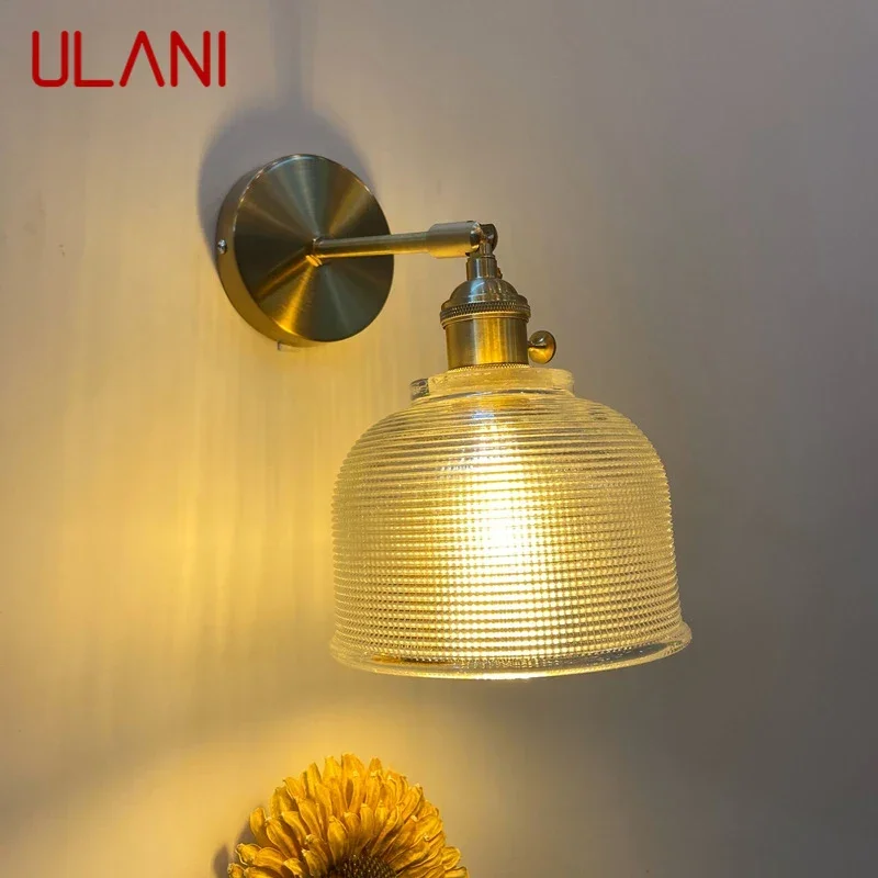 

ULANI Nordic Brass Wall Lamp Indoor Living Room Bedroom Bedside Lamp Modern Hotel Corridor Hallway Wall Lamp