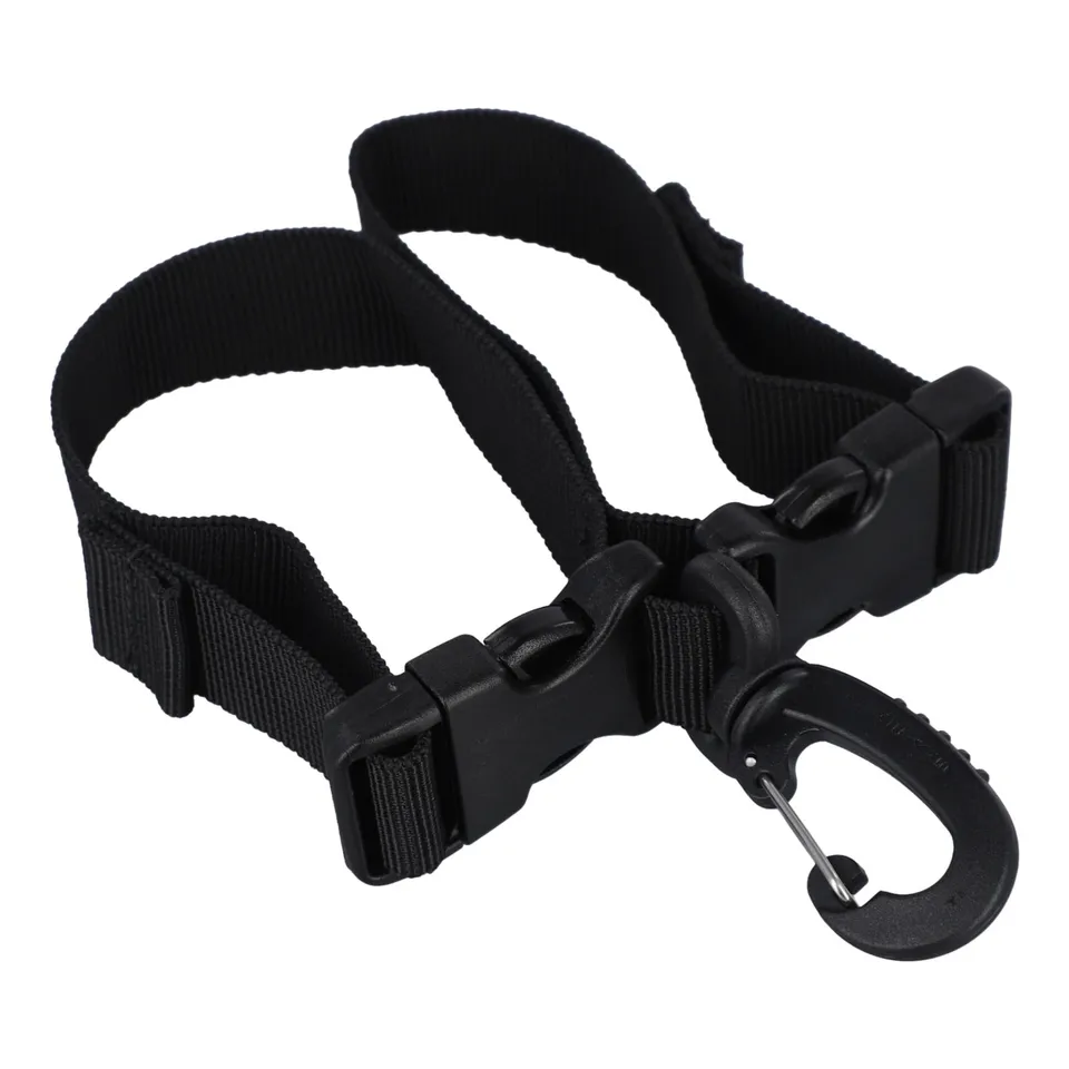 Correa De Sujeción Para Aletas De Buceo - Hebillas ABS, Gancho Metálico, Ajustable Y De Liberación Rápida, 39 Cm