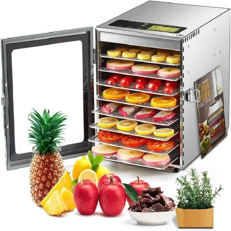 220V 8 Layers Fruit Dryer Food Fruit Dryer Bean Dissolving Pet Food ÑÑƒÑˆÐ¸Ð»ÐºÐ° Ð´Ð»Ñ Ñ„Ñ€ÑƒÐºÑ‚Ð¾Ð² Stainless Steel Food Dehydration