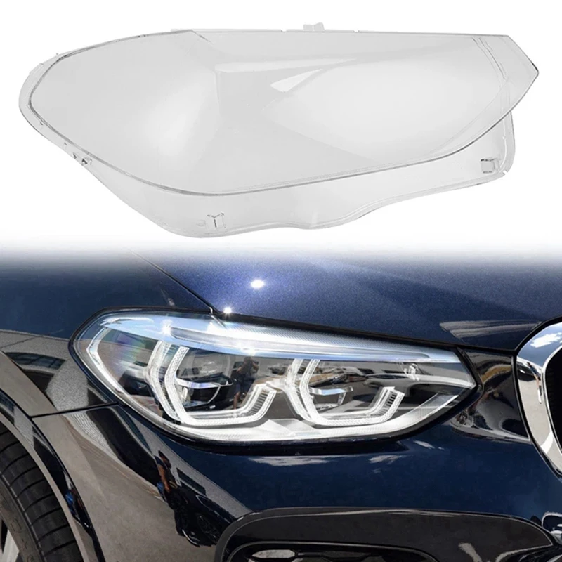 

1Pair Front Headlight Lens Cover For BMW X3 X4 G01 G02 G08 2018-2021 Head Light Lamp Lampshade 63117466131 63117466132