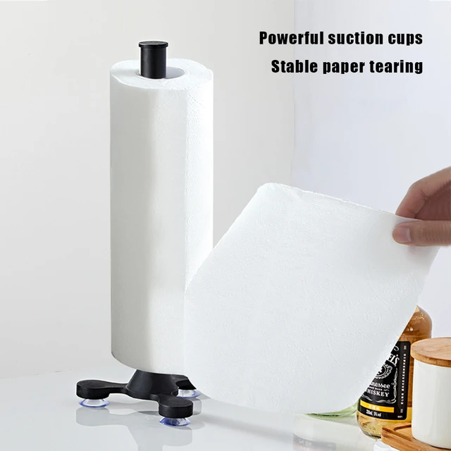Paper Towel Dispenser Stand Up One-Handed Tear Paper Towel Roll Holder  Removable Paper Towel Holders Space-Saving for Countertop - AliExpress