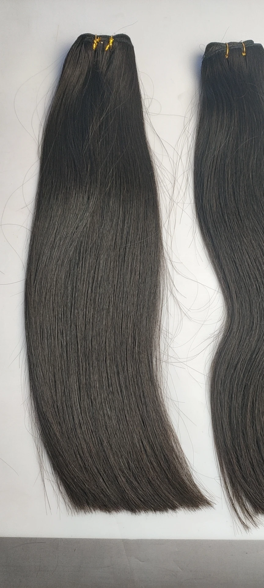 Raw Human Hair Weft,Unprocessed,Full Cuticle Aligned,Natural Undyed Black,Straight,100g/piece
