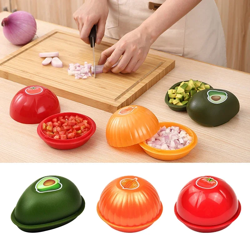 

Food Fruit Vegetable Garlic Onion Lemon Orange Corn Saver Box Avocado Keeper Fresher Jars Tomato Storage Container Sealed Box