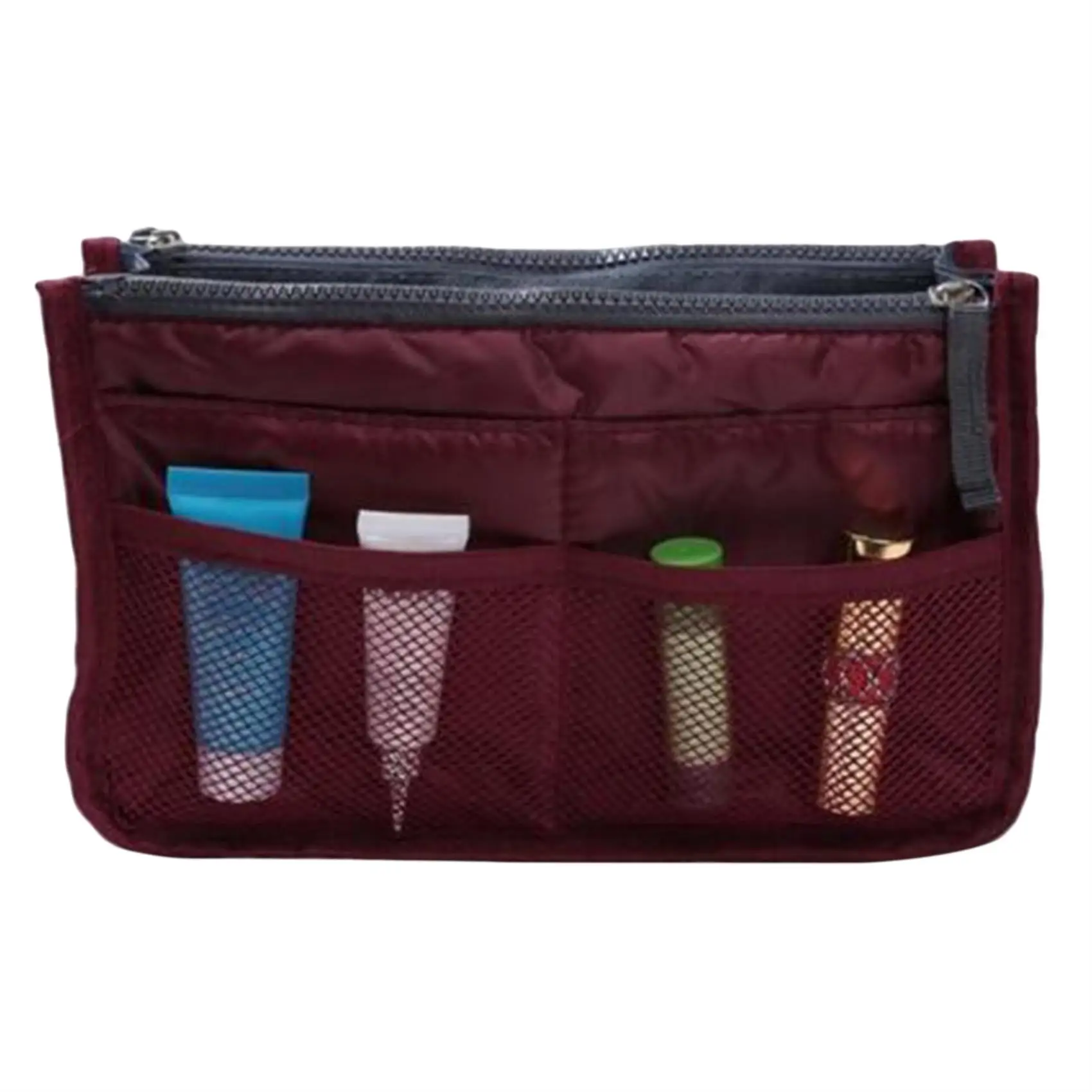 1 Stück tragbarer Geldbörsen-Organizer, multifunktionaler Taschen-Organizer für Damen, Make-up, Kosmetik, Reisetaschen – Detail 11