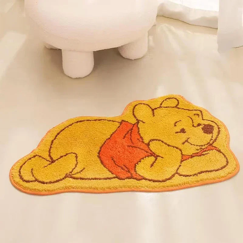 Disney Lilo and Stitch Winnie The Pooh Cushion Anime Non-slip Mat Kawaii Buzz Lightyear Absorbent Carpets Living Room Bathroom 4