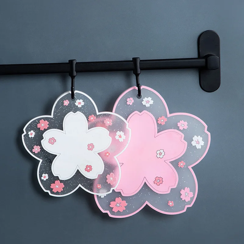Table Mat Cherry Blossom Heat Insulation Pad Dining Table Mat Anti-skid Cup Pads Non-slip Coaster Kitchen Accessories Coasters