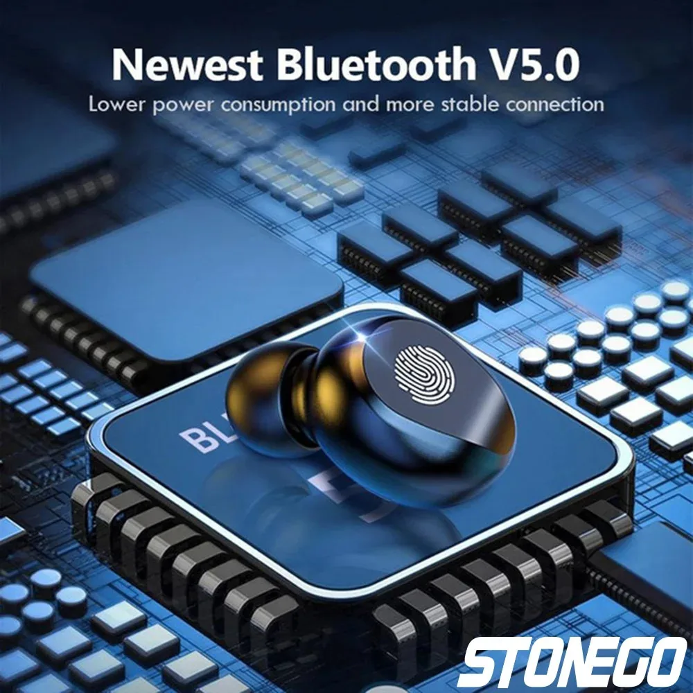 Wireless Earphones wireless earbuds wireless bluetooth earphones wireless bluetooth headphones Wireless Bluetooth Earbuds TWS Sports Waterproof Earphones HiFi Noise-Cancelling Deep Bass Dual Ear With Charging Case