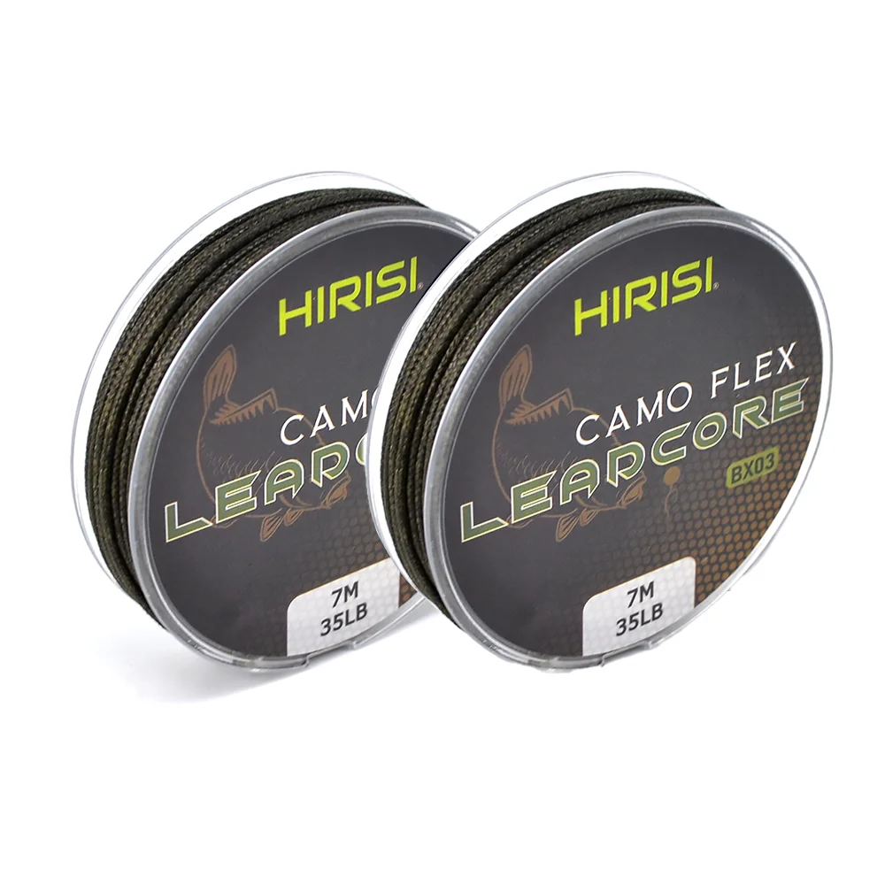Braided Leadcore Carp Fishing Tackle Line - 35LB, 7M, 3 Colors