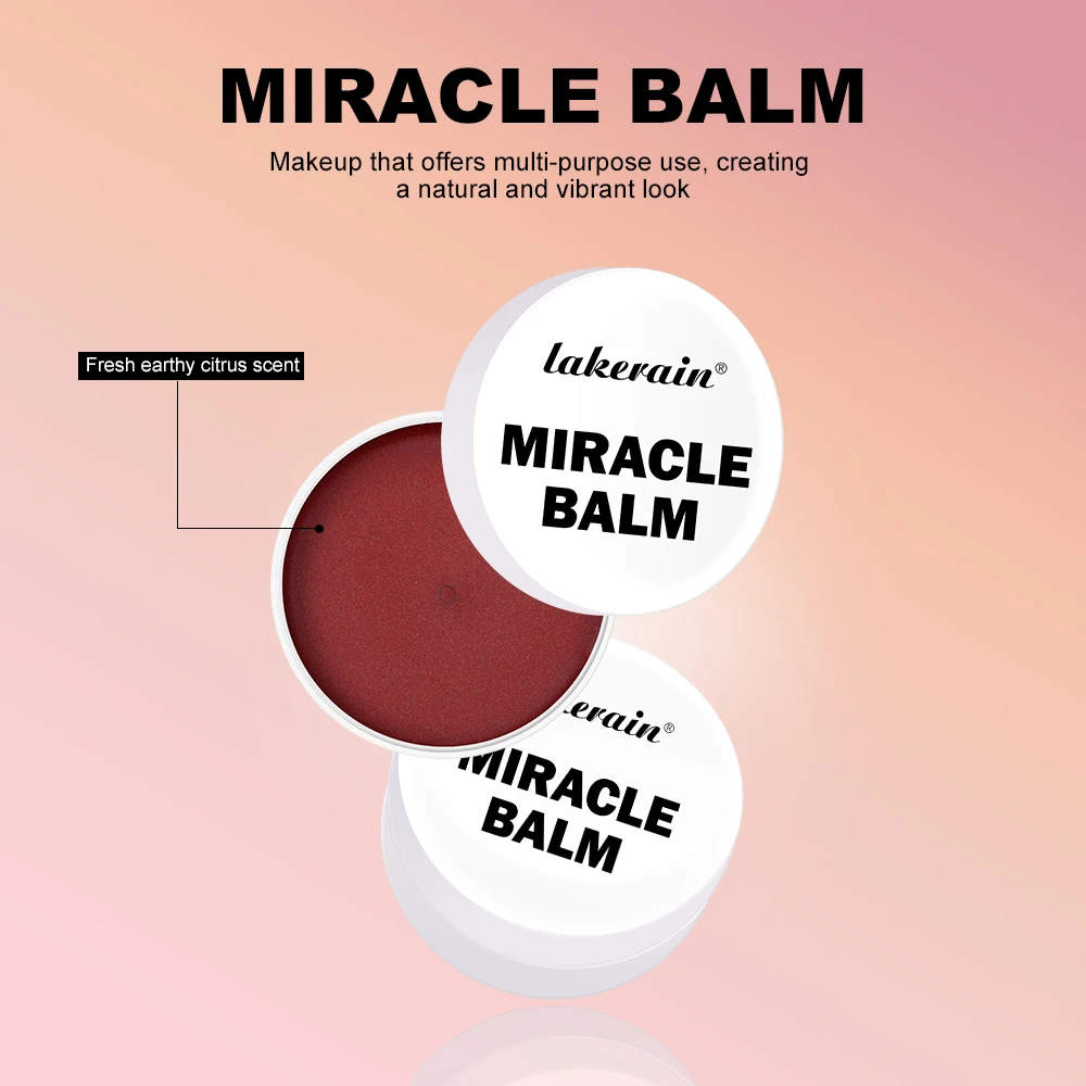 Miracle Downycheek Cream Monochrome Blush Paste Mud Woman New Peach Blush  Eyeshadow Lipstick 3In1 Paste Cheek Women Comstics 3