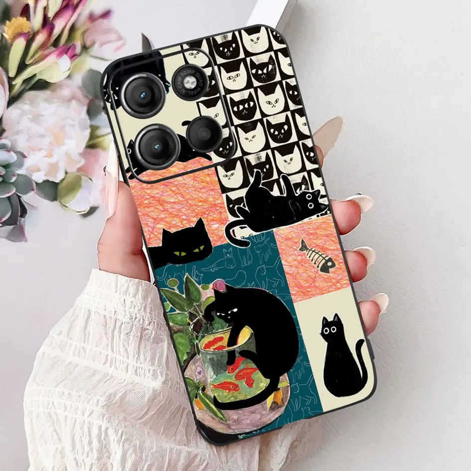 Für Motorola Moto G15 Fall Neue Mode Schmetterling Weiche Silikon Schützen Telefon Abdeckung Für Motorola Moto G75 Fundas G75 G15 stoßstange – Detail 25