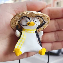 Swinging Duck Car Ornament - Cute and Funny Interior Hanging Decoration (Duck D)