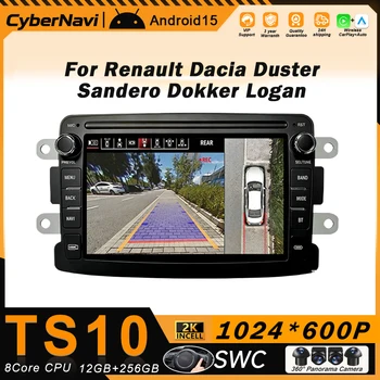 Radio Android para Auto con Carplay para Renault Dacia Duster Sandero Dokker Logan Lodgy Captur Symbol, Estéreo 2 Din, GPS, WIFI, RDS, Bluetooth 1
