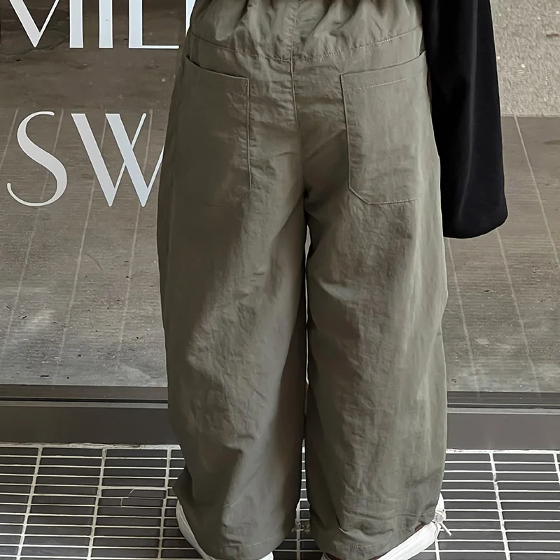 2-7Y Spring Summer Children Pants Boys Cotton Thin Loose Spliced Daily Casual Trousers Toddler Wear Kids Clothes boys pants,kids pants
