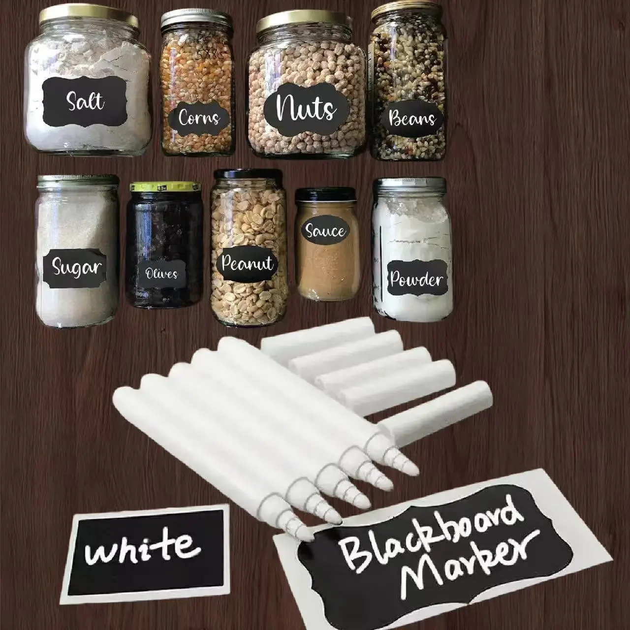 12pcs 흰색 액체 분필 마커 분진이 없는 세척 가능 지울 수 있는 펜 칠판 유리창 사무실 교실 교사 용품