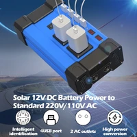 Kit d'onduleur solaire DC12V‑AC220V avec contrôleur 100A, panneau solaire pour la maison, le camping-car, le camping et les situations d'urgence. 3