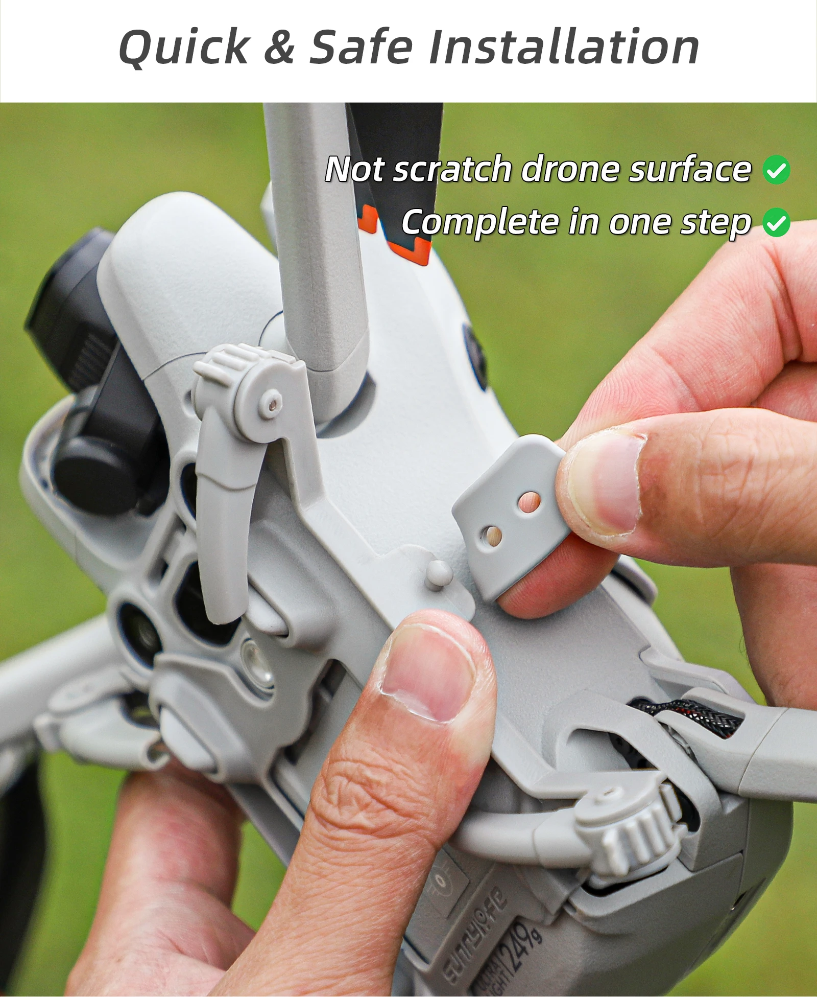 Für DJI Mini 4 Pro Drone Fahrwerk Unterstützung Bein Gimbal Kamera Objektiv Erhöhen Anti-kollision Schützen Halterung Drone zubehör – Detail 5