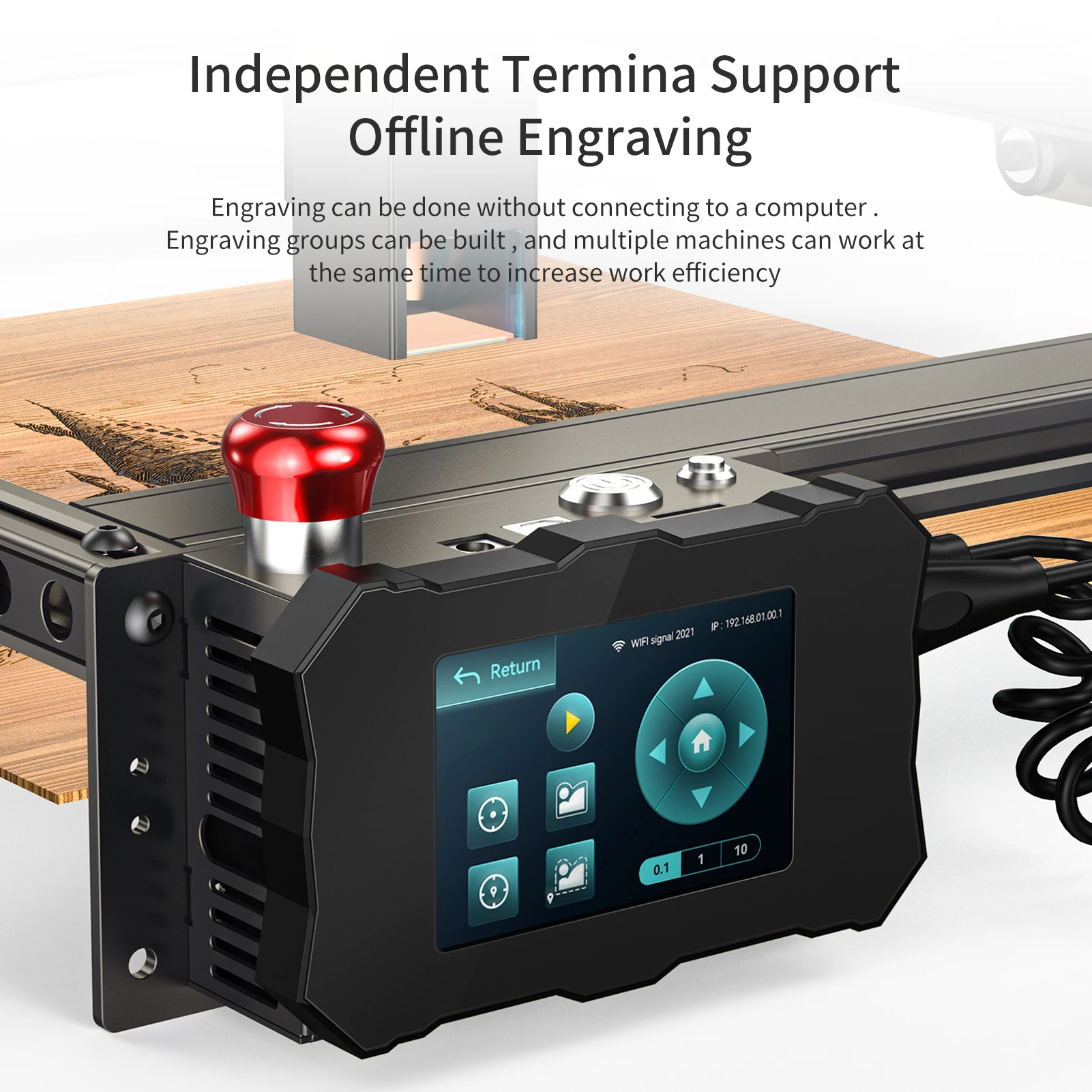 Atomstack Maker A10 V2 Laser Engraver 10W Engraving Cutting Machine  Fixed-Focus Ultra-thin Laser with 400x400mm Area APP Control