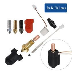 For Creality K1/ K1 Max Hotend Kit Ceramic Heating Block Bi-metal Heatbreak 300°C Extruder High Speed for Creality K1 Upgrade