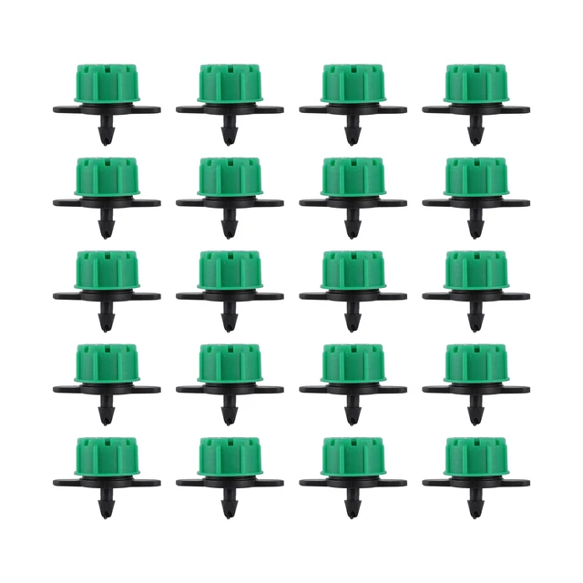 20/50/100Pcs Irrigation Drippers Flow Adjustable 8 hole Emitter Garden Flower Bed Greenhouse Watering Sprinkler Micro Nozzles 5