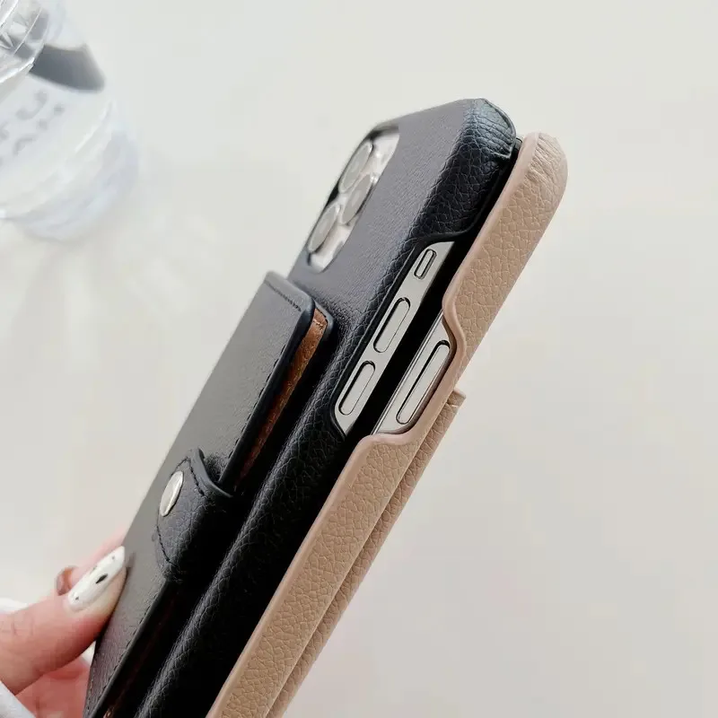 Multifunctional Anti-Drop Card Case with Left and Right Opening Design