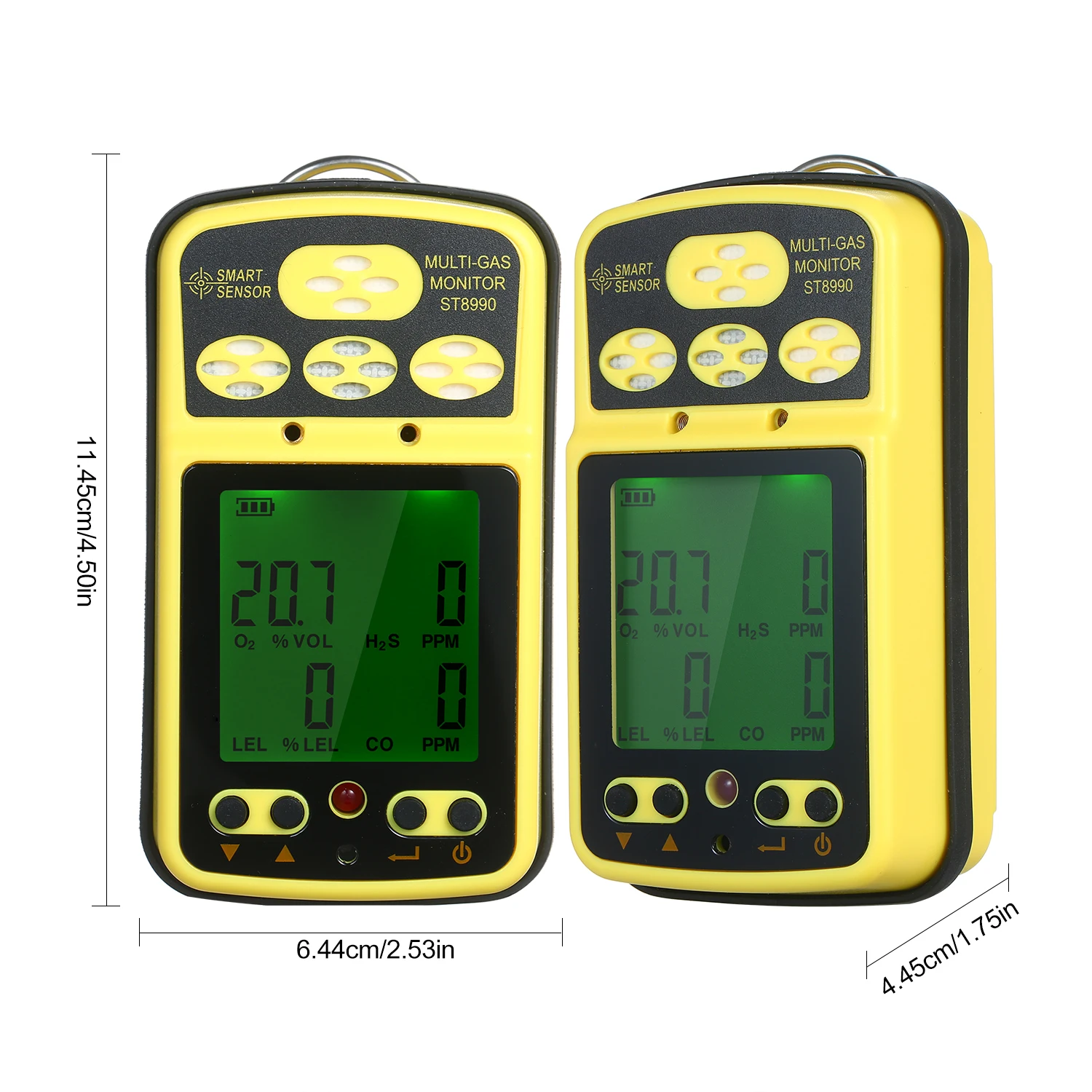 MÁY ĐO KHÍ O2-CO-H2S-LEL ST8990 SMARTSENSOR