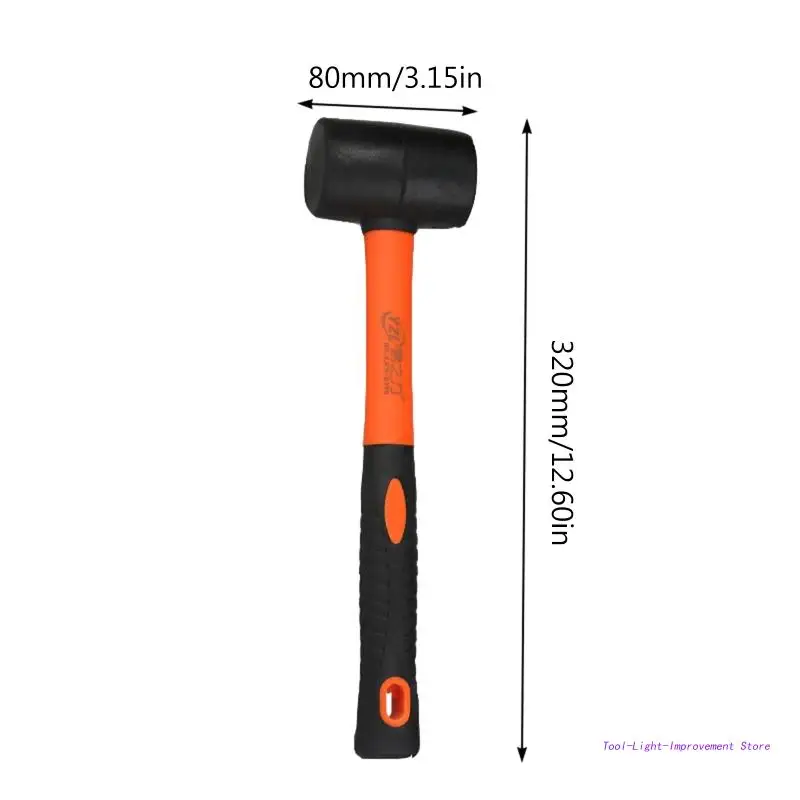Rubber Mallet Hammer Fiberglass Handle, Rubber Mallet For Flooring,  Camping, Tent Stakes, Woodworking, Soft Blow Tasks - AliExpress
