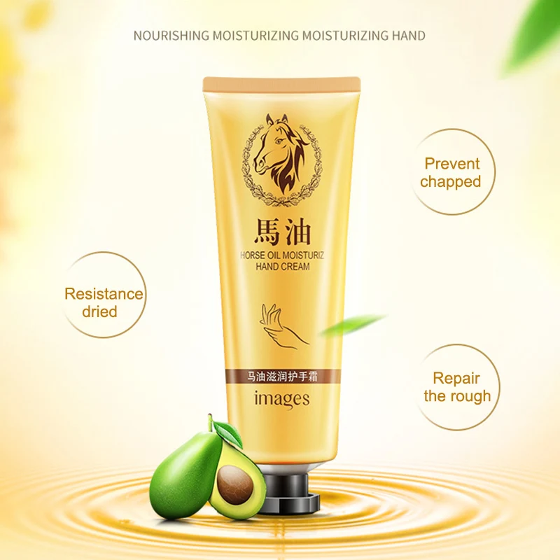 

Horse Oil Hand Cream Anti-Aging Soft Tender Hand Whitening Moisturizing Nourish Care Lotion Hand Cream Women Girls Lady