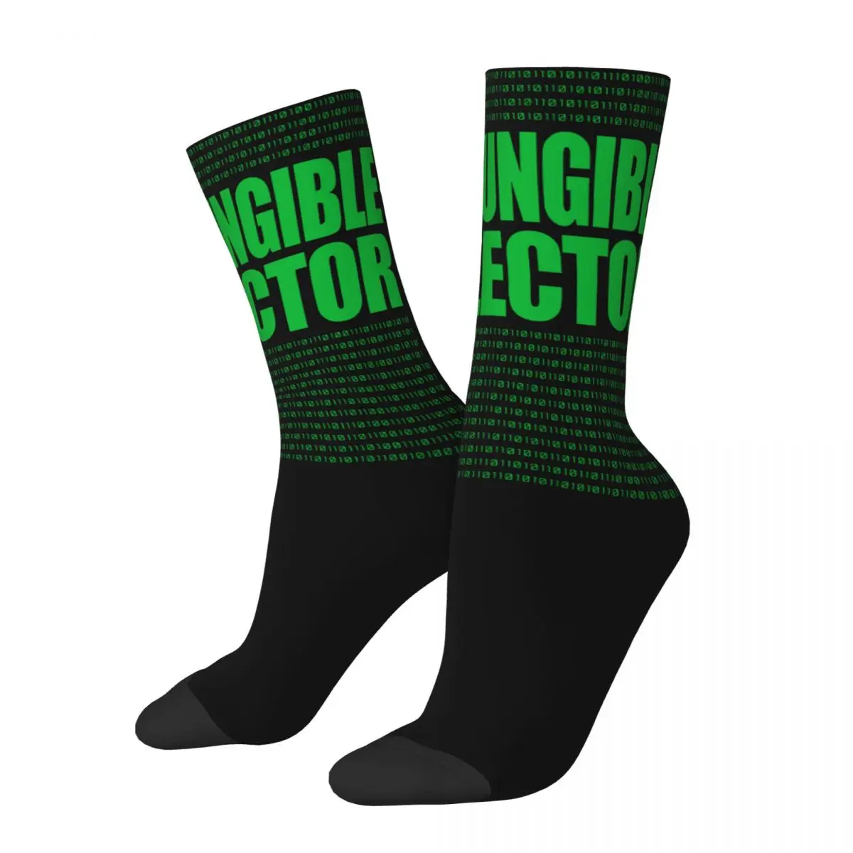 

Funny Crazy Sock for Men Collector Essential Hip Hop Harajuku NFT Non Fungible Token Blockchain Pattern Printed Boys Crew Sock