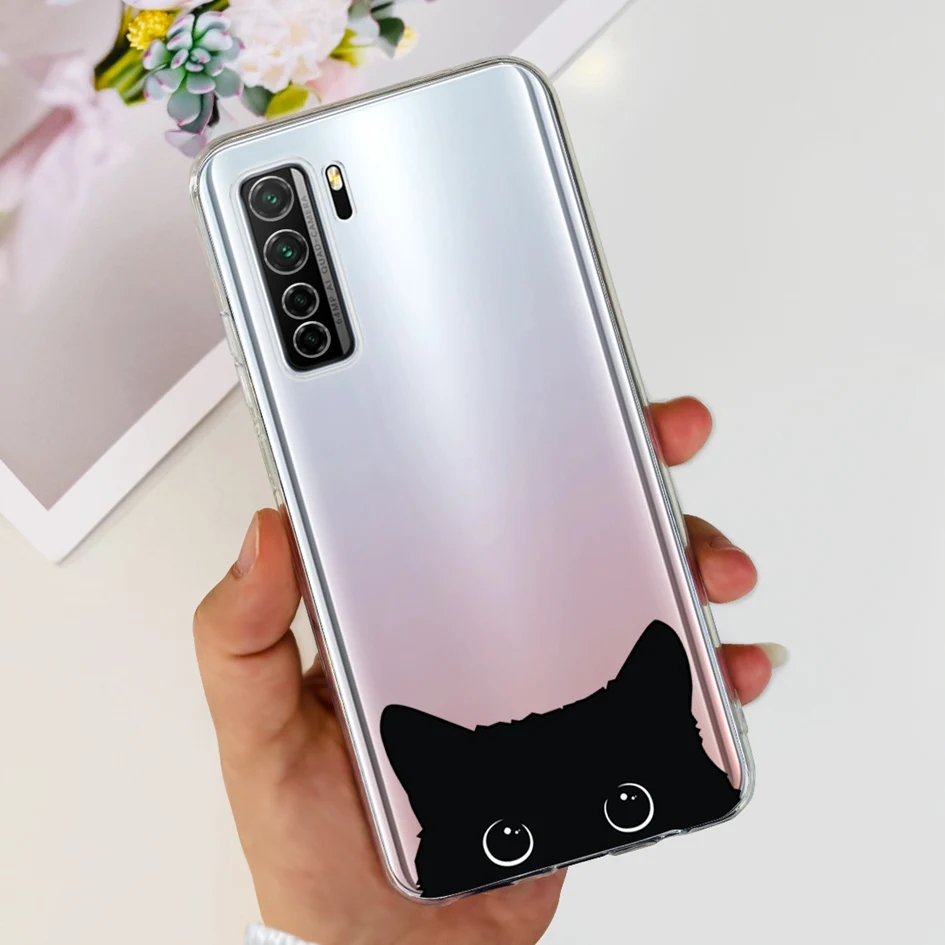 Clear Fashion Pattern Soft Silicone Case