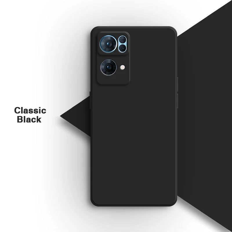 Premium Square Liquid Silicone Phone Case - Soft Back Cover