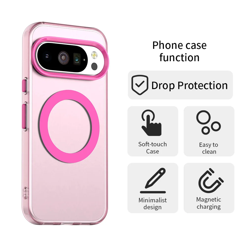 Matte Candy Color Magnetic Frosted Soft TPU Cover