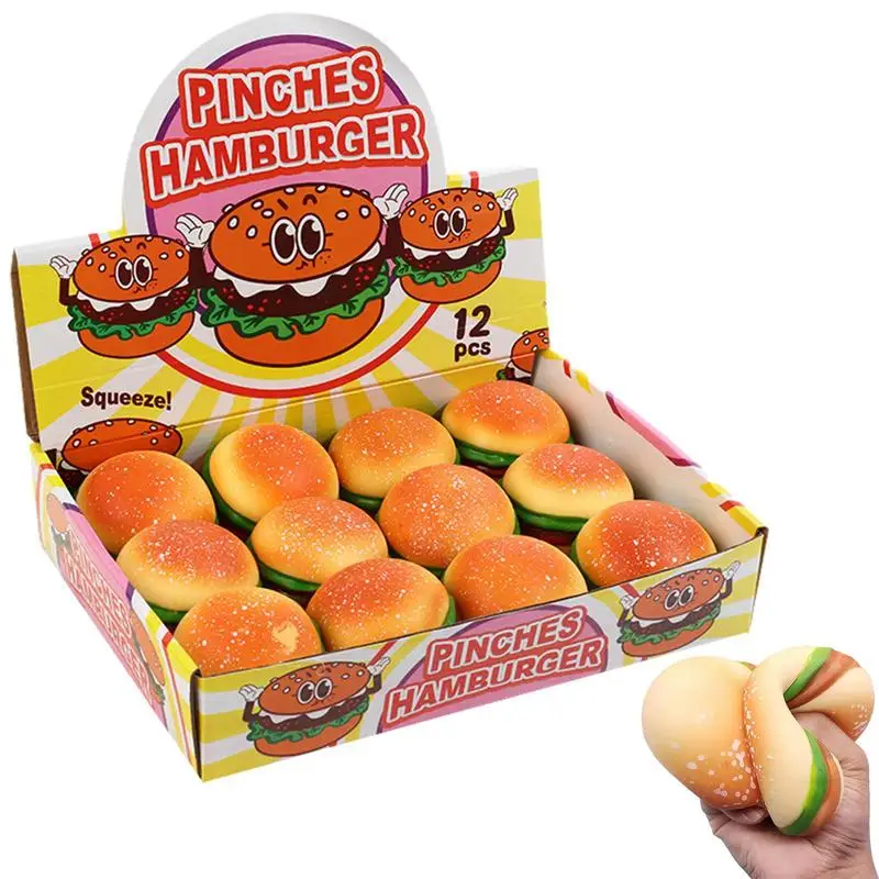 

Slow Rising Toy Decompress And Stress Stretch Hamburger Toy Simulation Hamburger Stress Relief Toys Hamburger Toy For Kids