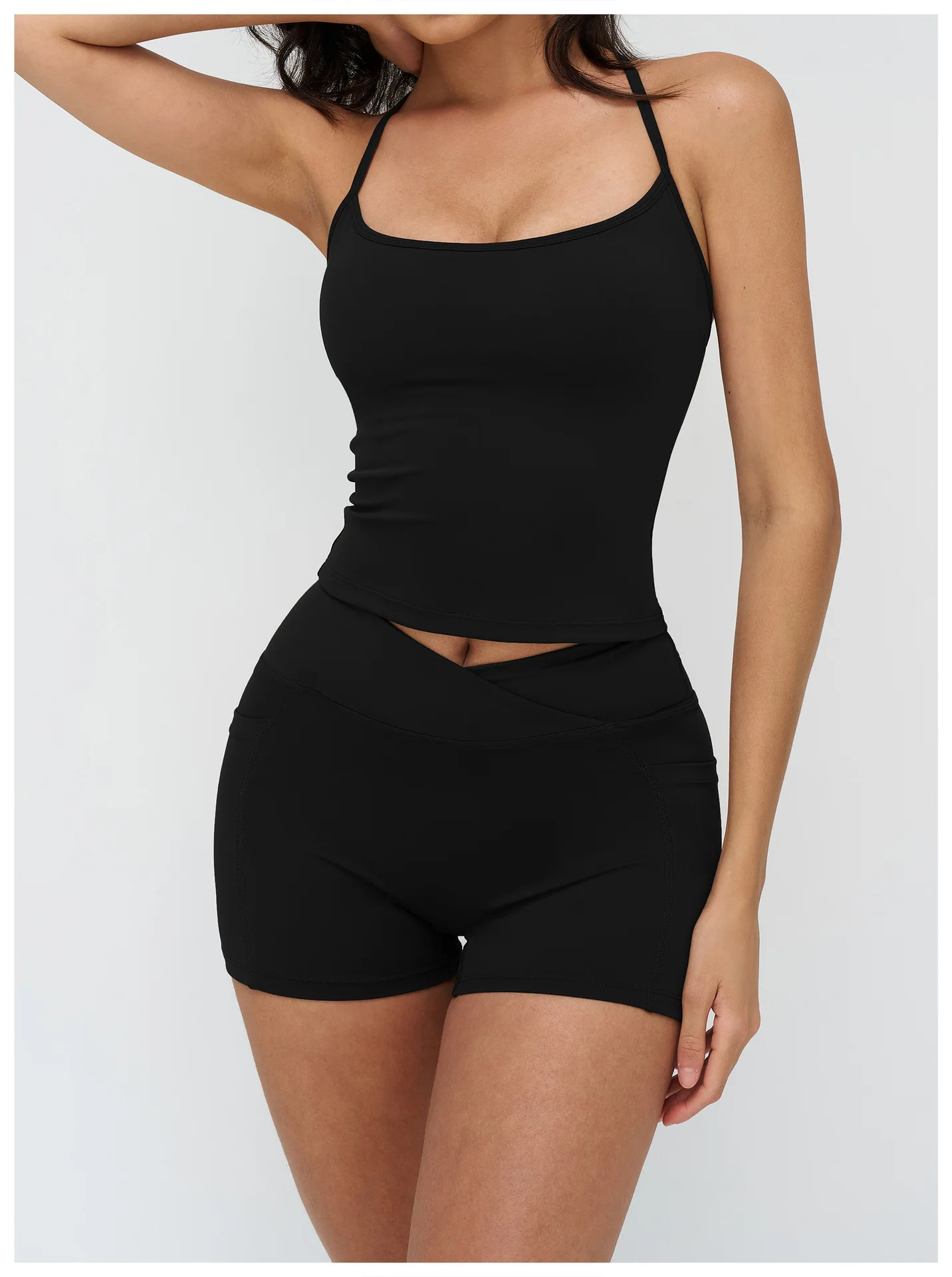 Débardeur Yoga Push-Up Col Carré