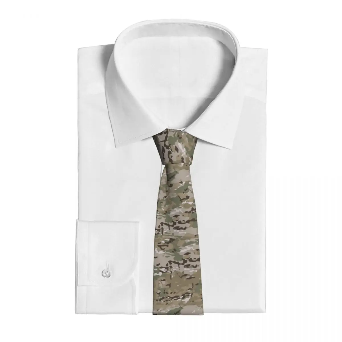Men and Women Woven Necktie 8cm Wide Camouflage Military