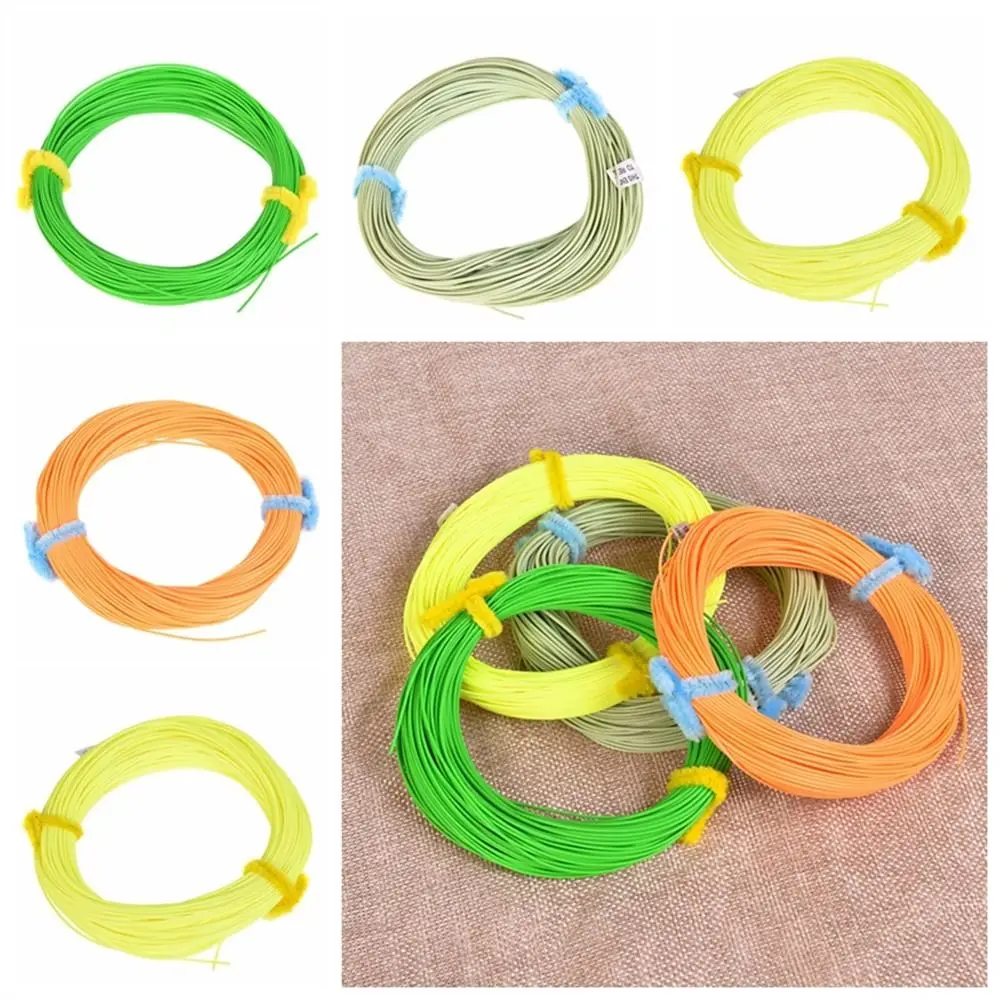 

WF3FWF8F Fly Fishing Line Welded Loop 100FT Weight Fishing Line Long Casts 4 Colors Forward Floating Fishing Gear